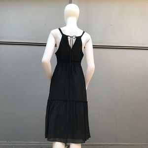 Theory Norian Black Halter Dress Size 2
